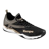 Kempa Herren Wing Lite 2.0 Handball-Schuhe, schwarz/weiß/Gold, 48 EU
