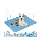 MaxtiL Kühlmatte Hund Waschbares tragbares Kühlpad for Haustiere, for kleine und große Hunde, Haustierzubehör, Kühlpad for Haustiere for Hunde und Katzen(Blue,XS 40x30cm)
