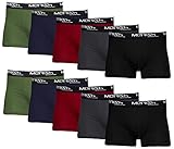 MERISH Boxershorts Herren 10er Pack / 15er Pack S-5XL Unterwäsche Unterhosen Männer Men Retroshorts 415 (410a 10er Set Mehrfarbig, x_l)