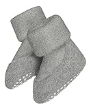 FALKE Unisex Baby Hausschuh-Socken Baby Cosyshoe B HP Schurwolle rutschhemmende Noppen 1 Paar, Grau (Light Grey 3400), 19-20