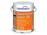 Remmers Dauerschutz-Lasur UV pinie/lärche, 2,5 Liter, Dekorative Medium-Solid-Lasur für Außen, auch für helle Farbtöne und farblos UV+, wetterbeständig