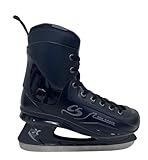 Cox Swain EIS Hockey Schlittschuhe Crew für Anfänger und Fortgeschrittene, Kinder und Erwachsene, Edelstahlkufe vorgeschliffen, Gr. 39