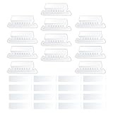 Healeved Aktenregister für Hängemappen 100 Stück Kunststoffregister mit Einlagen für Büroordner und Dokumentenverwaltung