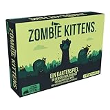 Exploding Kittens | Zombie Kittens | Partyspiel | Kartenspiel | 2-5 Spieler | Ab 7+ Jahren | 15 Minuten | Deutsch