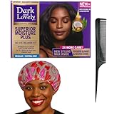 Haar Relaxer Kit für Afro & Natürliches Haar – No-Lye Relaxer Set mit Kamm & Duschhaube | Komplettes At-Home Glättungs-Set für Seidig Glattes Haar