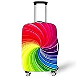 DOTBUY Elastisch Kofferhülle, 3D Reise Kofferschutzhülle Gepäck Cover Reisekoffer Hülle Schutz Bezug Schutzhülle Waschbare Reisetasche Kofferbezug (Farbrotation,XL (30-32 Zoll))