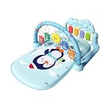 Baby Gym Musik Pedal Klavier 0 36 Monate Neugeborene Baby Klavier Spielmatte RbA535 (Sky Blue, One Size)