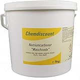 Chemdiscount 5kg Waschsoda (Natriumcarbonat Na2CO3 calcinierte Soda) Granulat