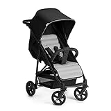 hauck Buggy Rapid 4 für Kinder ab Geburt bis ca. 3 Jahren, Kinderbuggy Klein Zusammenklappbar, mit Liegefunktion, Höhenverstellbar, Großer Korb (Caviar/Silver)