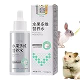 Krmoau Kaninchen Ergänzungsfutter, Flüssiges Nahrungsergänzungsmittel Zur Unterstützung Der Verdauung, 50ml Fellpflege-Ergänzung für Kleinnager wie Eichhörnchen Meerschweinchen und Kaninchen zur