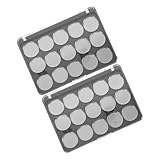 VICASKY 2 Sätze Aufbewahrungsbox Für Lidschatten Fall Glanz Bausatz Textmarker Leerer Halter Leere Lidschattenpalette Leeres Lidschattenetui Leerer Lidschattenhalter Probenhalter Acryl
