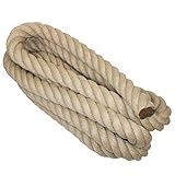 Handlaufseil/Absperrseile - Nature Touch, 30mm Durchmesser – Naturfarben - 5 Meter