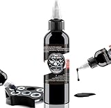 Baodeli Super Black Tattoo Ink – Tribal – Farbton Pure Black Ink Skin Safe Permanent Tattoo Professional Tattoo Supply Body Painting Art (4oz/120ml)