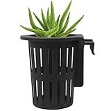 Monozoz Pflanzenhalter für Aquarien, schwimmender Korb, Dekoration, Hydrokultur-Befestigung für Fenster, Dusche, Garten, Bücherregal im Freien
