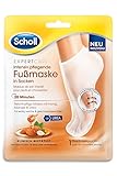 Scholl Expertcare intensiv pflegende Fußmaske in Socken mit Honig und Mandel – 1 Paar Einwegsocken