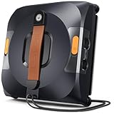 AIRMSEN YW733 Fensterputzroboter, Automatische Routenplanung, 4 Reinigungsmodi, 4 Sprühdüsen, 110 ml Tank, 6000 Pa Saugkraft, Anti-Rutsch-System, für Fenster, Duschglas & Spiegel