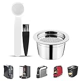 Dioche Kaffeekapseln wiederverwendbar. Wiederverwendbare Kaffeekapseln und Löffelbürste aus Edelstahl Sind mit K-FEE-Kaffeemaschinen kompatibel. Durch ihr Design Sind Sie eine Perfekte Alternative