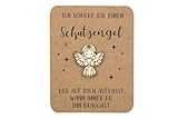 herz-wuid Schutzengel Holz - Geschenkkarte Schutzengel, Mutmacher Glücksbringer als Geschenk für Fahranfänger Freunde Familie Mitbringesel