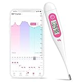 Femometer Vinca Lite Basalthermometer, Digitales Fruchtbarkeitsthermometer Fruchtbarkeitsmonitor für Eisprung Zykluskontrolle, kein Bluetooth, Rosa