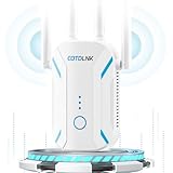 COTDLNK 2025 WLAN Verstärker WLAN Repeater WiFi Internet Verstärker für Home 1200Mbit/s mit Eingebaute PA Dualband, WiFi Booster mit Ethernet-Anschluss, einfache Einrichtung, EU-Stecker