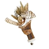 Acunny Natürliches Vogelspielzeug zum Zerkleinern von Vögeln, Kauspielzeug für Vögel in Form von Weizenohren, lustiges Kauspielzeug für große Vögel, Kauspielzeug