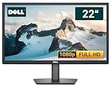 Dell E2223HV 22 Zoll Business Computer Monitor, TFT, Desktop Gaming Monitor, Full HD (VGA - VESA), PC Bildschirm, Schwarz (Generalüberholt)