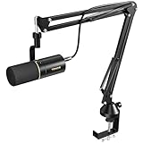 TONOR Gaming Microphone mit XLR/USB Kabel, Dynamisches Mikrofon PC mit Mikrofonarm und Mute Button, Vocal Mic Gesangsmikrofon für Streaming, Studio und Aufnahme, TD510+