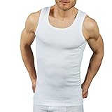 VP Pinuccio Venegoni Set 2 warme Baumwolle für Herren, Unterwäsche, Plüsch, 100 % Made in Italy, Tanktop für Herren, breite Schulter, Weiß, Unterwäsche für Herren, ThermoTräger, WinterTanktop für