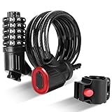 Multifunktionales Fahrradschloss Mit Intelligenter Lichterkennung Aufladen Nachtradfahren Sicherheit Haltbarkeit Kabel Smarted Light Bike