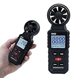 Tolesum 3 in 1 Digitaler Windmesser,Anemometer Handheld mit Messung der Windgeschwindigkeit, Temperatur,Windchill Wind Speed Meter Gauge für Surfen/Drohne/HAVC/Segeln