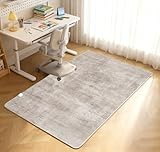 NujorWarm Graphen Elektrischer Heizteppich Weicher Plüsch Beheizbare Teppich Beheizter Fußmatte für Büro Raumheizung Bodenheizung Matte mit Timer Schnelle Heizung Heated Rug 220V 90 * 140cm WS