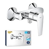 GROHE StartEdge, Duscharmatur Aufputz, mit Werkzeug (Mischbatterie für die Dusche, eigensicher gegen Rückfließen, Brausearmatur mit Metallhebel, langlebige Oberfläche), chrom, 24197001