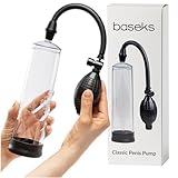 Baseks Classic Penispumpe 24 cm - Manuelle Vakuumpumpe für den Mann - Einfache Penis Pumpe mit Klarer Zylinder – Funktionale Penies Pump für Einsteiger - Penis Pump Ohne Batterie - Hand Cock Pump