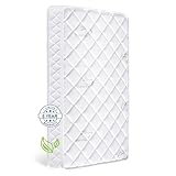 Letmxiu Doppelseitige Matratze für Kinderbetten und Kleinkinder, 100 % Strickstoff, Premium-Fleece, hypoallergen, 12,7 cm feste, weiche Kinderbett-Matratze, ungiftig, passend für Standard-Kinderbetten