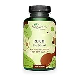 BIO Reishi Kapseln | 9000 mg aus Reishi Extrakt (15:1) | 40% Polysaccharide - 30% Beta Glucane | Laborgeprüft | 90 Kapseln | Vegan & ohne Zusätze | Deutsche Produktion Vegavero®