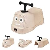 MAMIZO 5 in 1 Rutschauto ab 1 Jahr, Babyrutscher mit 4 PCs 360° Geräuschlose Räder, Babyroller bis 20kg, Babyrollbrett, EPP, Baby Walker, Wippauto, Rutschfahrzeug, Baby Spielzeug Rutschauto, Gelb