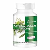 Olivenblattextrakt 1000mg - 120 vegane Tabletten - Hochdosiert - 20% Oleuropein