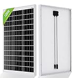 ECO-WORTHY 120 Watt Solarmodul mit Monokristallines, Hocheffizientes Aluminiumrahmen Solarpanel, Solarenergieeingang von 12 V, für Boot, Wohnmobile, Gartenhäuse, Anhänger, Haus