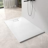 EMKE Duschwanne 120x90 cm Duschtasse Flach Anti-Rutsch SMC...