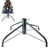 AddGrace Weihnachtsbaumständer Faltbarer Christbaumständer aus Metall, passend für 3,2 cm Durchmesser, Heimdekoration, 49,8 cm, Grün