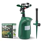 Tiervertreiber mit Wasserspray – Bewegungsmelder-Sprinkler für den Garten. Ideal als Katzenschreck, Taubenabwehr, Fuchs-Vergrämung & Vogelscheuche – Chemiefreie Schädlingsbekämpfung für Ihren Garten