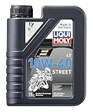 LIQUI MOLY Motorbike 4T 10W-40 Street | 1 L | Motorrad 4-Takt-Öl | Art.-Nr.: 1521, farblos