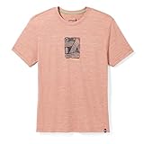 Smartwool Merino Wool Mountain Breeze Graphic Short Sleeve Tee für Damen und Herren (Regular Fit), Kupfer-Heather, X-Groß