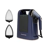 Russell Hobbs Dampfbügeleisen Multi inkl. XL Wassertank-Station 750ml [Dampfglätter + Bügeleisen] Steam Genie 2-in-1 (1700W, 20 g/min Dampf, Stauraum mit 2 Aufsätze: Kleidung, Polstermöbel) 27600-56