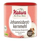 Natura Bio Johannisbrotkernmehl – 100 g – Kalorienarmes, pflanzliches Bindemittel – vegan und glutenfrei – zum Andicken und Binden - geschmacksneutral