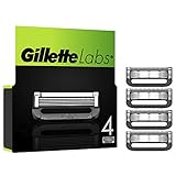 Gillette Labs Rasierklingen, 4 Ersatzklingen, für Gillette Labs Nassrasierer Herren mit Reinigungs-Element und Heated Razor