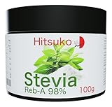 Ultra-konzentriertes Stevia-Pulver (100g) | 98% Reba-98 Pur | 470x süßer als Zucker