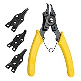PartyKindom Schwerlast Sprengringzange Federbelastete Sicherungsringzangen Innen Außen Für Auto Reparatur Mechaniker Werkzeug