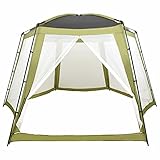 Tidyard Poolzelt Pooldach Poolabdeckung Pool Dach Poolüberdachung 500 x 433 x 250 cm Mit Mesh-Seitenwände,Pavillion Schwimmbadabdeckung Zelt für Pool, Poolzelt Pooldach Partyzelt Gartenpavillion