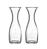 Bormioli Italy 2 Stück 0,5 Liter Glas Karaffe Weinkaraffe Weinkaraffen Glaskaraffe Wasserkaraffe Misura geeicht